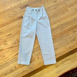 Topshop high waisted paper bag style trousers